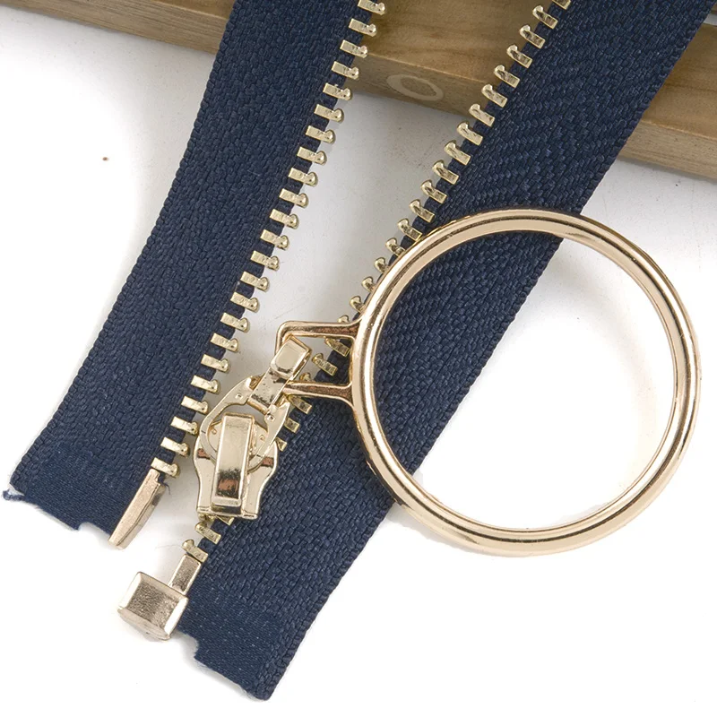3# 40cm70cm Metal Gold Zipper for Handbag Dress Open end Zippers Sewing Garment Coat Accessory DIY Crafts Cloth Supplies | Дом и сад
