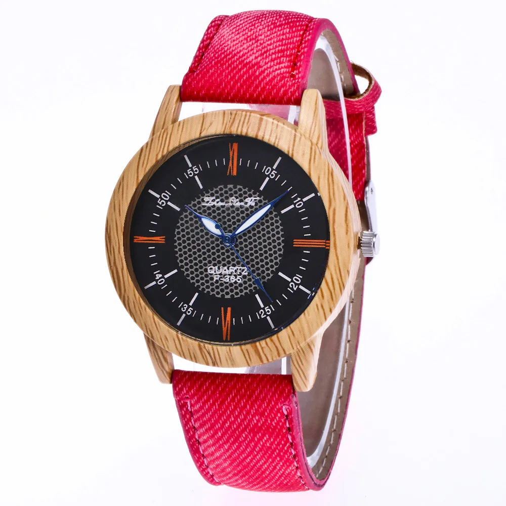 Природа деревянные часы минималистичные часы Bamboo джинсовые Модные женские дизайнерские часы Элитный бренд известный Montre Femme A40