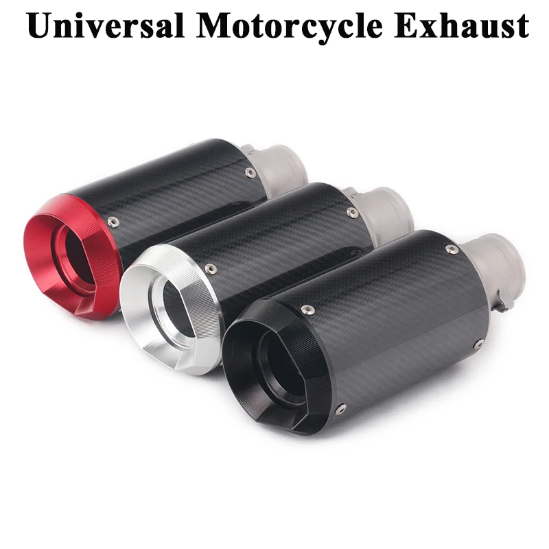

Universal Motorcycle GP Project Exhaust Pipe Escape Modified Moto Carbon Fiber Muffle For R6 Z900 CB400 MSX125 K7 K6 GSR750