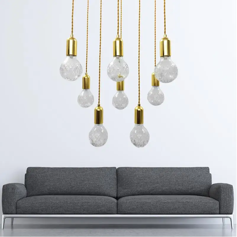 Modern G9 LED Pendant Lights Crystal Glass Handlamp Nordic Lamps for Living Room/Restaurant/Home Lighting AC220V | Лампы и освещение