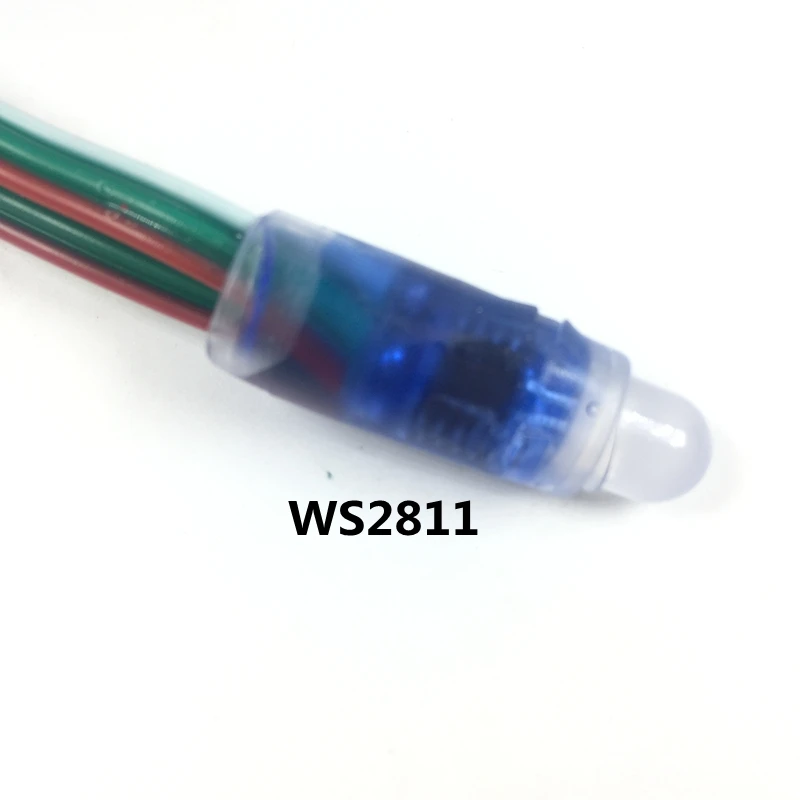 Светодиодный модуль WS2811 2811 IC 100 шт./лот 12 мм полноцветный пиксельный светодиодный