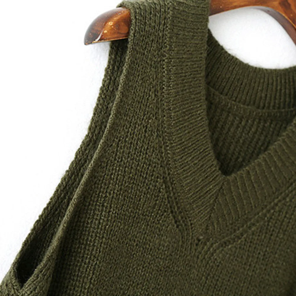 Женское вязаное однотонное платье-свитер с длинным рукавом и пальто комплект из 2