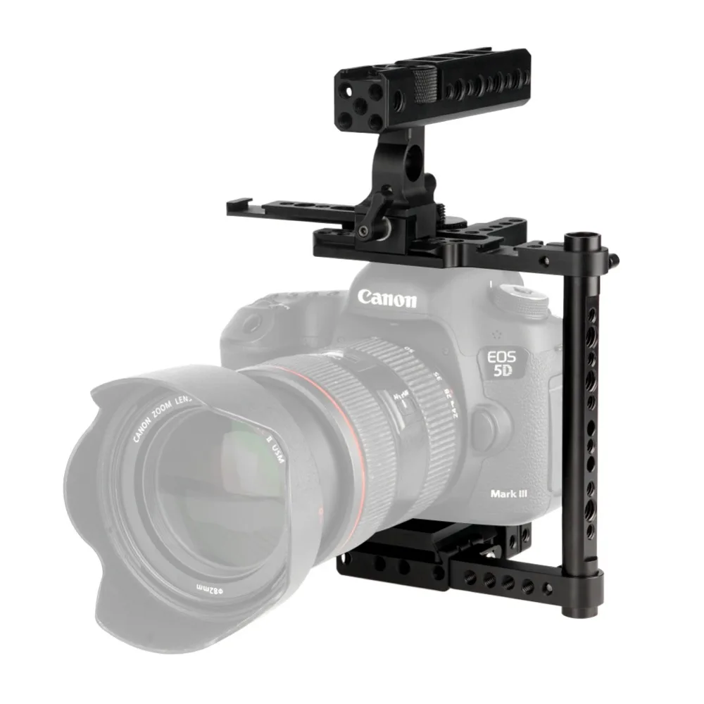 Niceyrig Quick Release Камера клетка Стабилизатор камеры DSLR Цифрового Фотоаппарата Canon 5D Характеристическая вязкость полимера для Nikon D850 для sony A7 III для Matsushita GH5s GH5
