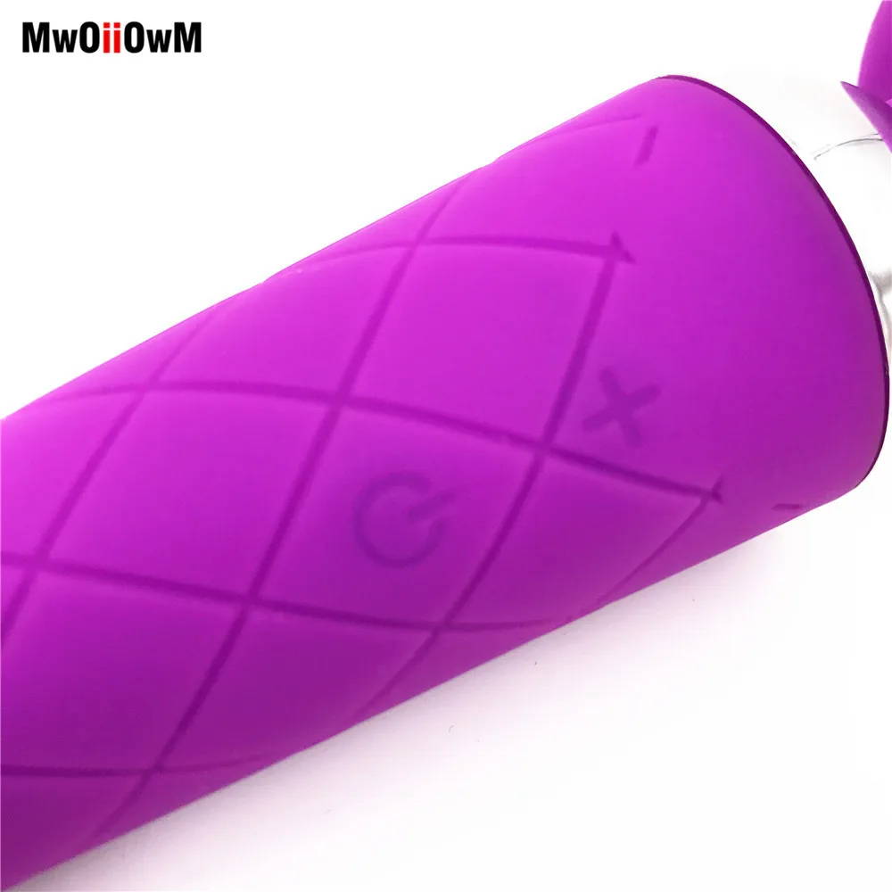 MwOiiOwM USB Перезаряжаемый микрофон вибратор массажер для точки G водонепроницаемая