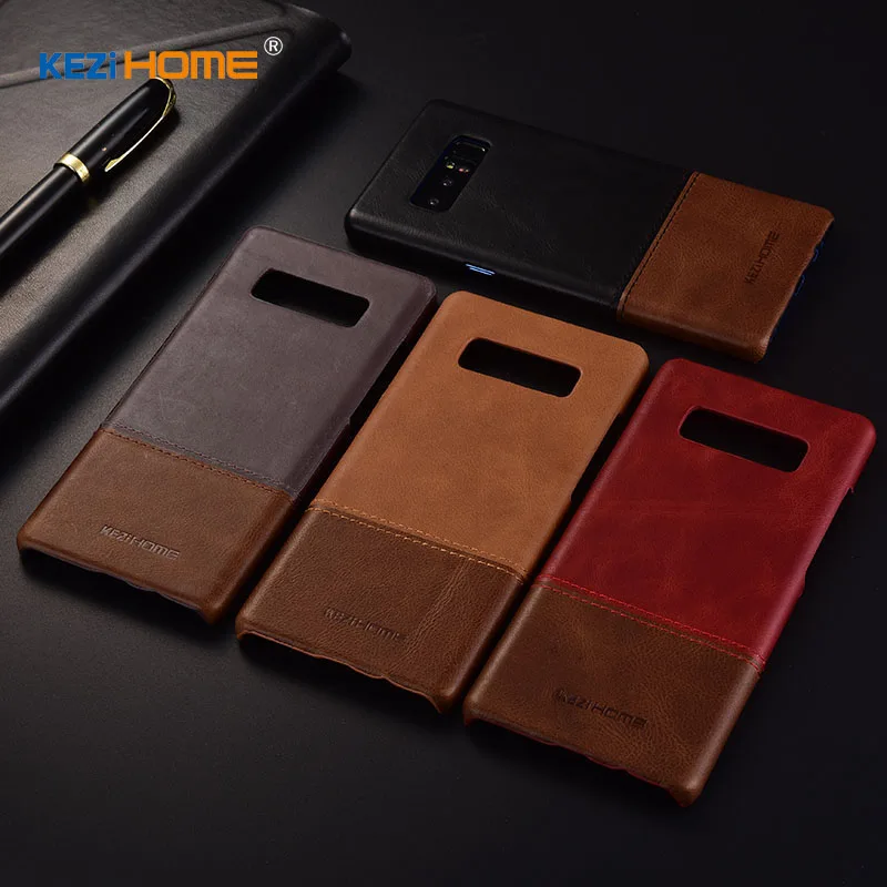 Kezihome для samsung Note 8 чехол из натуральной кожи жесткий Galaxy крышка высокого