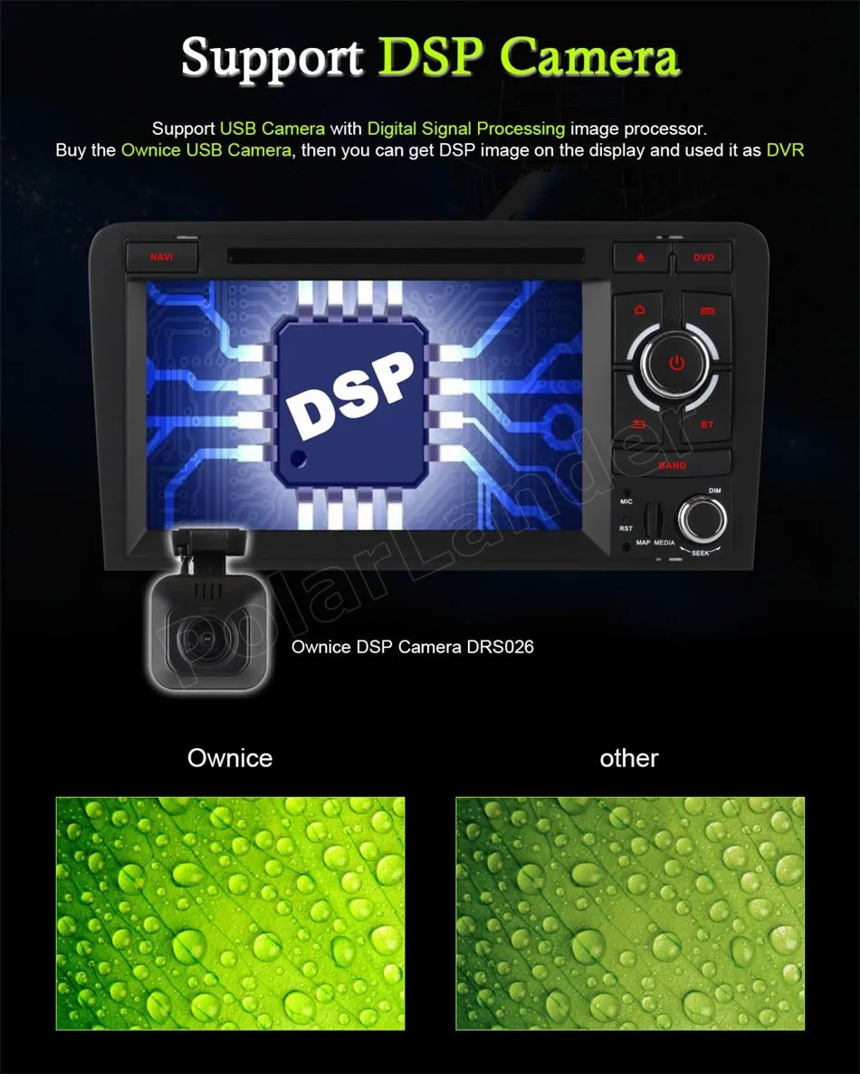 

Android 6.0 7 Inch 2 din Car DVD stereo Player For A/udi A3 S3 2002-2011 Wifi GPS FM Radio AM RDS scree mirroring