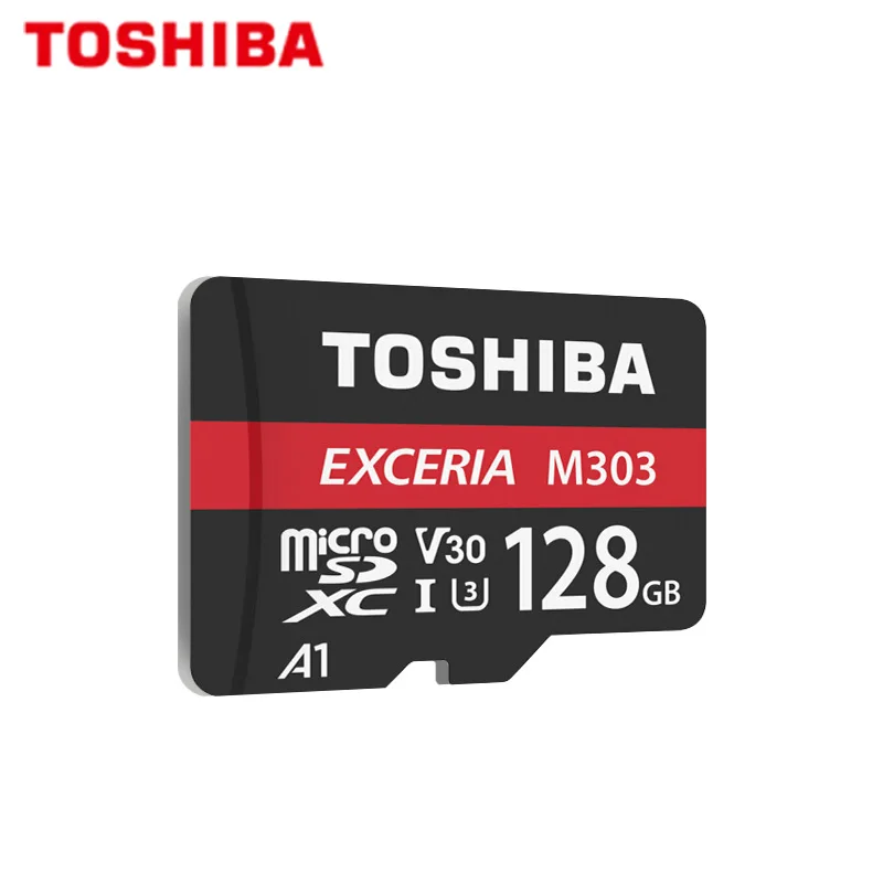 Micro SD карта TOSHIBA EXCERIA M303 128 Гб 64 SDXC памяти A1 U3 V30 класс 10 TF Поддержка официальное
