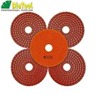 DIAOOL спиральные алмазные гибкие шлифовальные диски 4 дюйма #200 для влажной полировки камня, керамические шлифовальные диски Премиум-качества 100 мм, 5 шт.