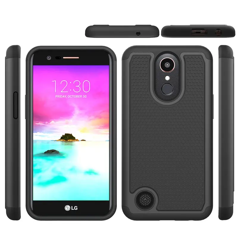 Противоударный тонкий Гибридный двухслойный армированный защитный чехол с