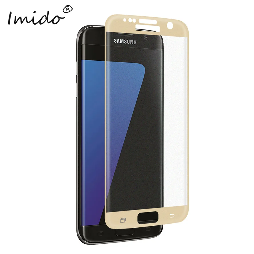IMIDO хит продаж 3D закругленные края Полное покрытие экрана протектор для samsung S7 S8