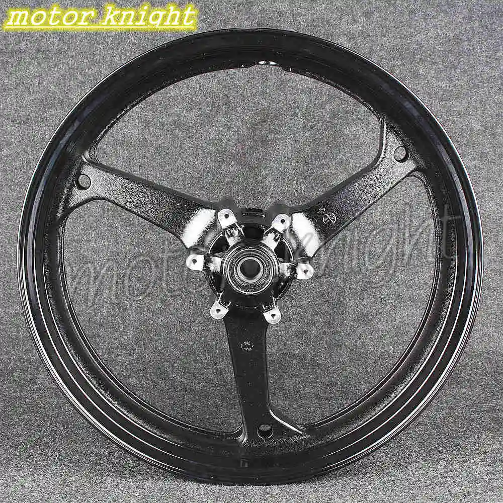 07-12 black Мотоциклетные сплава переднего колеса обода для Honda CBR600RR CBR 600RR F5 2007- 08 09, 10, 11, 12, 13, 14, 15, 16, 17, диски матовый черного и золотого цвета - Цвет: 07-12 black