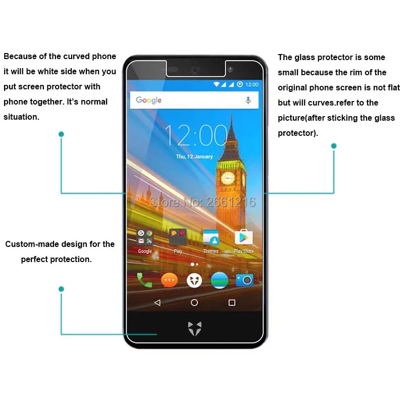Закаленное стекло 9H 2.5D для Wileyfox Swift 2X 5 2 Премиум Защитная пленка экрана 2X5 2&quot|screen