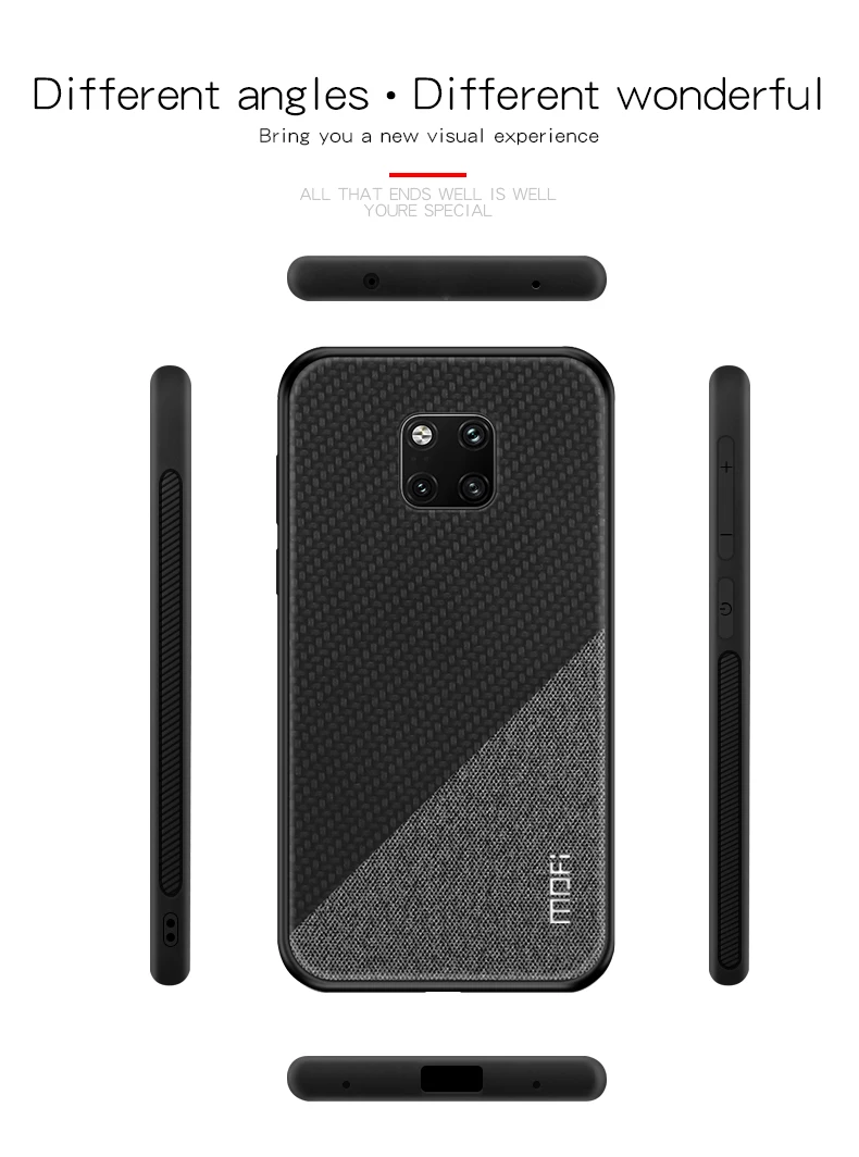 MOFI чехол из искусственной кожи для huawei mate 20 Pro/Lite/X чехол роскошный классический защитный щит mate 20X задняя крышка противоударный
