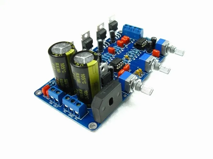 

Original TDA2030A + Texas 5532 Dual AC 12V 18W * 2 + 36W 2.1 Channel Subwoofer Amplifier Board