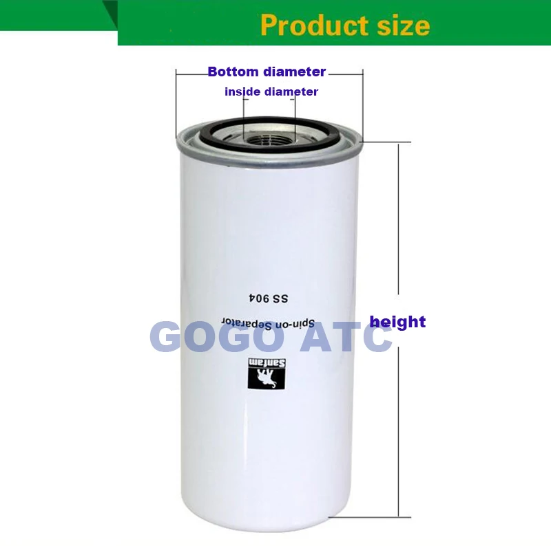 Масло-газовый сепаратор SS902 для винтовой машины LB719/2 и компрессора с воздушным ядром сепарации масла и газа, аксессуары для технического обслуживания.