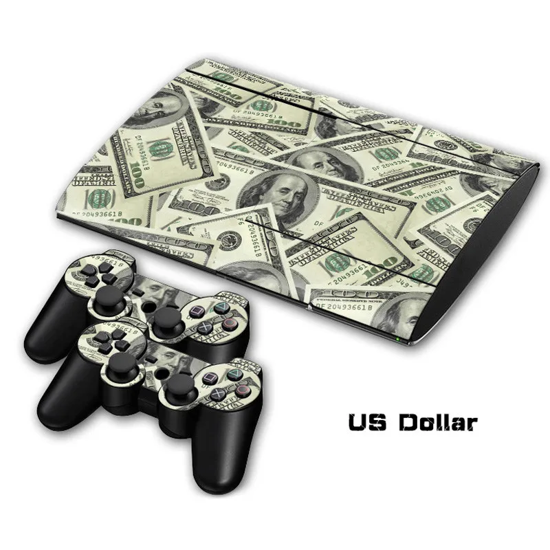 Виниловая наклейка Grand Theft Auto V GTA 5 для PS3 Slim 4000 PlayStation 3 консоли и контроллеры