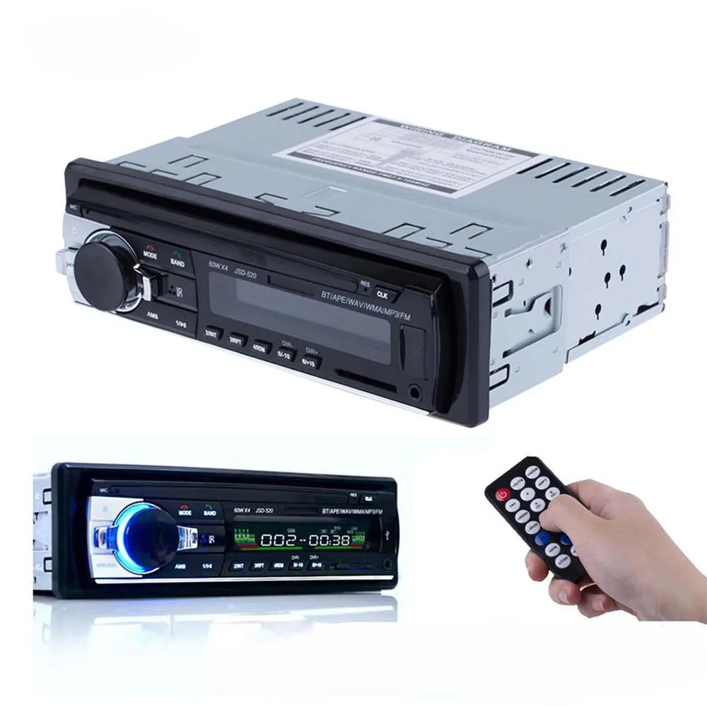 Bluetooth V2.0 автомобильный радиоприемник стерео аудио mp3 плеер с APE 12 В In dash 1 Din FM