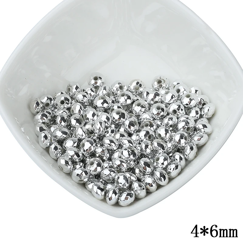 Плоские круглые бусины с отверстием золотого и серебряного цвета 200 шт./лот