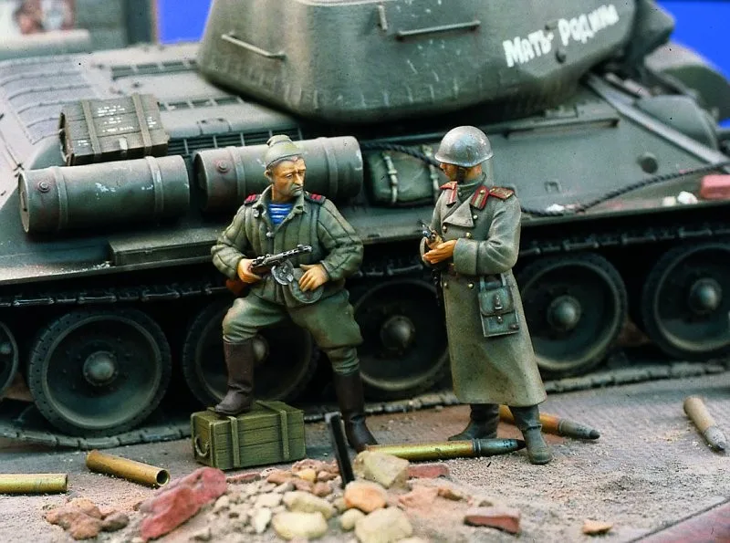 Модель 1/35 года набор из смолы красный армейский офицер|red army|office |