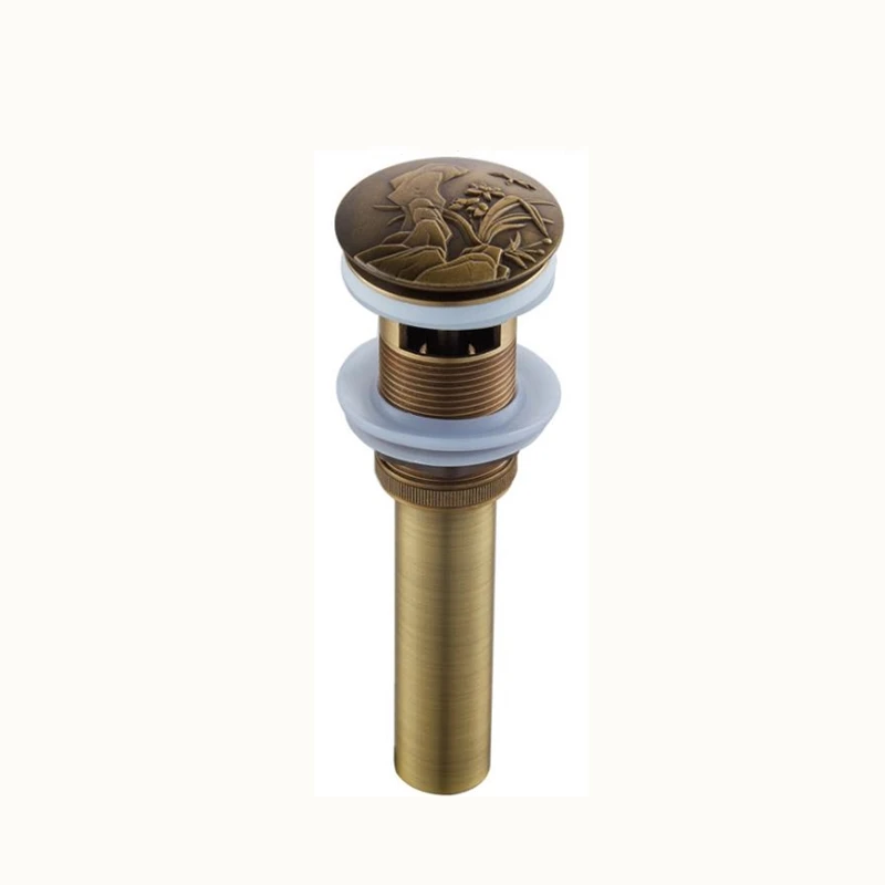 1 шт. художественная раковина для ванной комнаты туалета всплывающее слив с