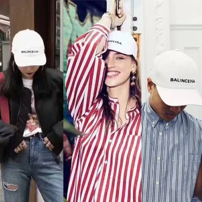 Balinceiga бейсболки мужчины 2017 летом папа hat белый/черный хлопок snapback шапки