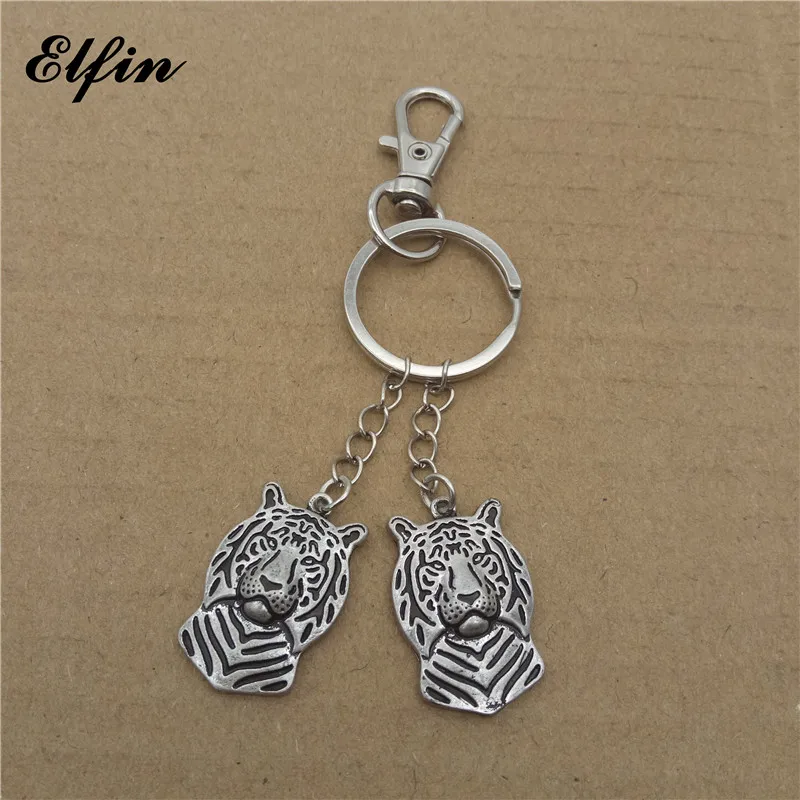 Elfin оптовая продажа модные ретро брелки с тигром украшения для животных собак