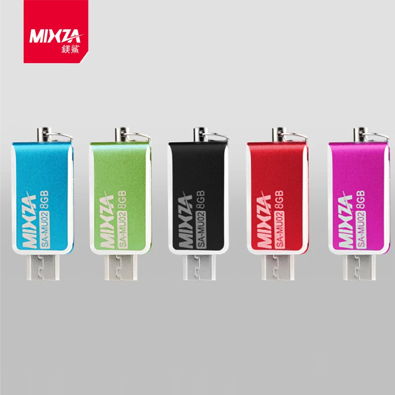 Новые модные mixza двойной разъем OTG USB Flash Drive 64 ГБ 32 для телефона Android Планшеты PC 16 usb