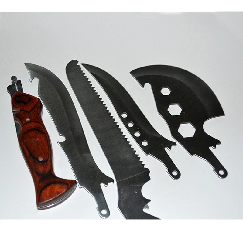 Новый многофункциональный 4 в 1 Топоры + Ножи Пилы Открытый Инструменты набор