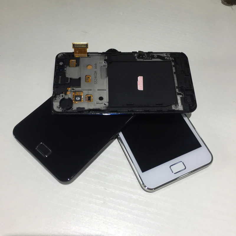 Замена ЖК дисплея для Samsung Galaxy SII S2 I9100 LCD Plus i9105 кодирующий преобразователь