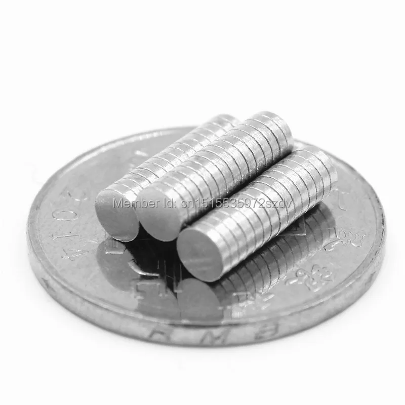 Сильный круглый редкоземельный неодимовый магнит N35 50 шт диаметр 4 мм x 1 для