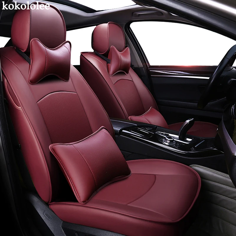 Чехол для автомобильного сиденья kokoleee из натуральной кожи vw golf 4 5 VOLKSWAGEN polo 6r 9n passat