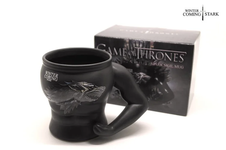 Новая персональная Игра престолов волк мускул мужской кофе керамика чашка напиток кружка зима грядущий Старк ледяной дракон бизнес подарочная коробка