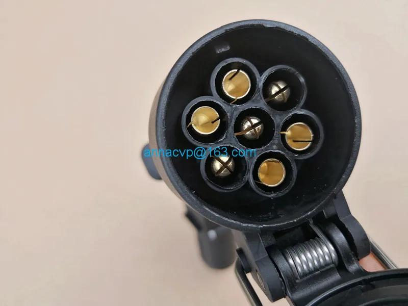 Адаптер для прицепа 7 контактный большой круглый разъем маленькой круглой вилки