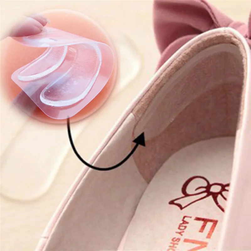 Хит продаж новинка 2 пары силиконовых прозрачных гелевых подушечек для обуви