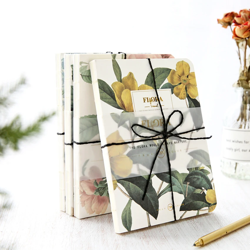 

A5 Fresh Flower Notebook Student Painting Graffiti Notebook School Supplies Blank Page, Soft Cover, Size: 130x178mm, 160 Pages