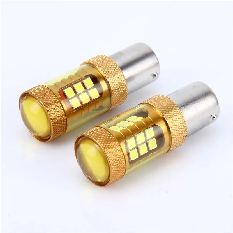 2 шт. Высокая мощность P21W 28SMD 900LM 3030 чипы 1156 28W BAU15S BA15S 4300K задние фонари дневные