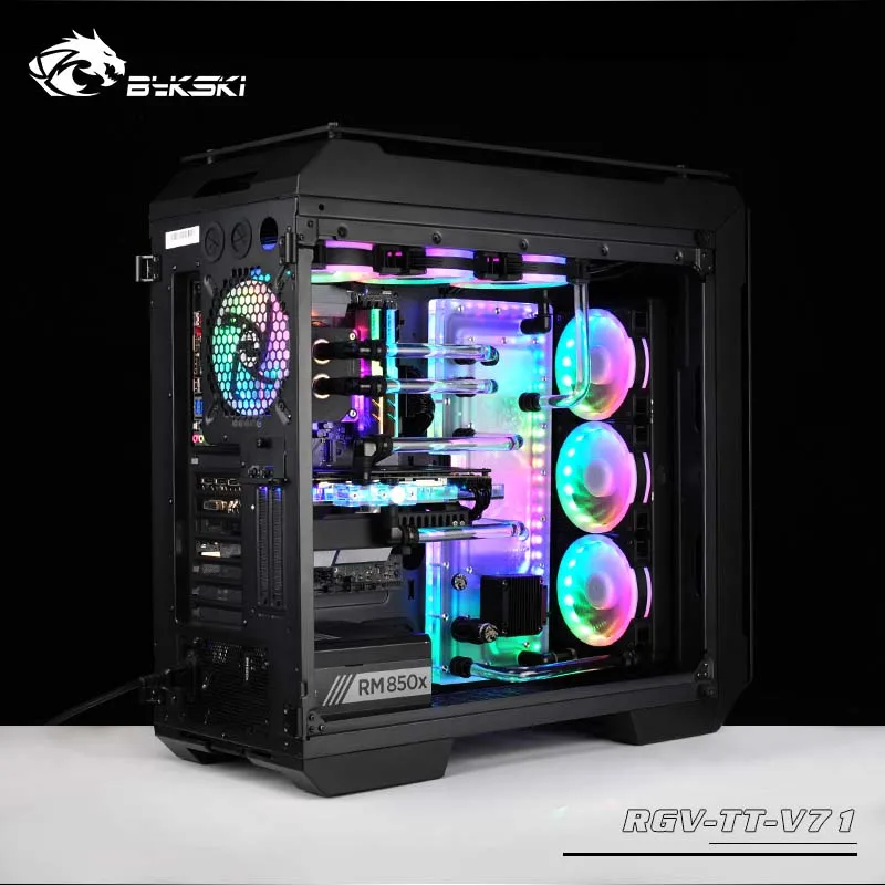 Bykski RGV-TT-V71 плата водяного охладителя для чехла Tt View 71 RBW(5 В)/RGB(12 В) подходит