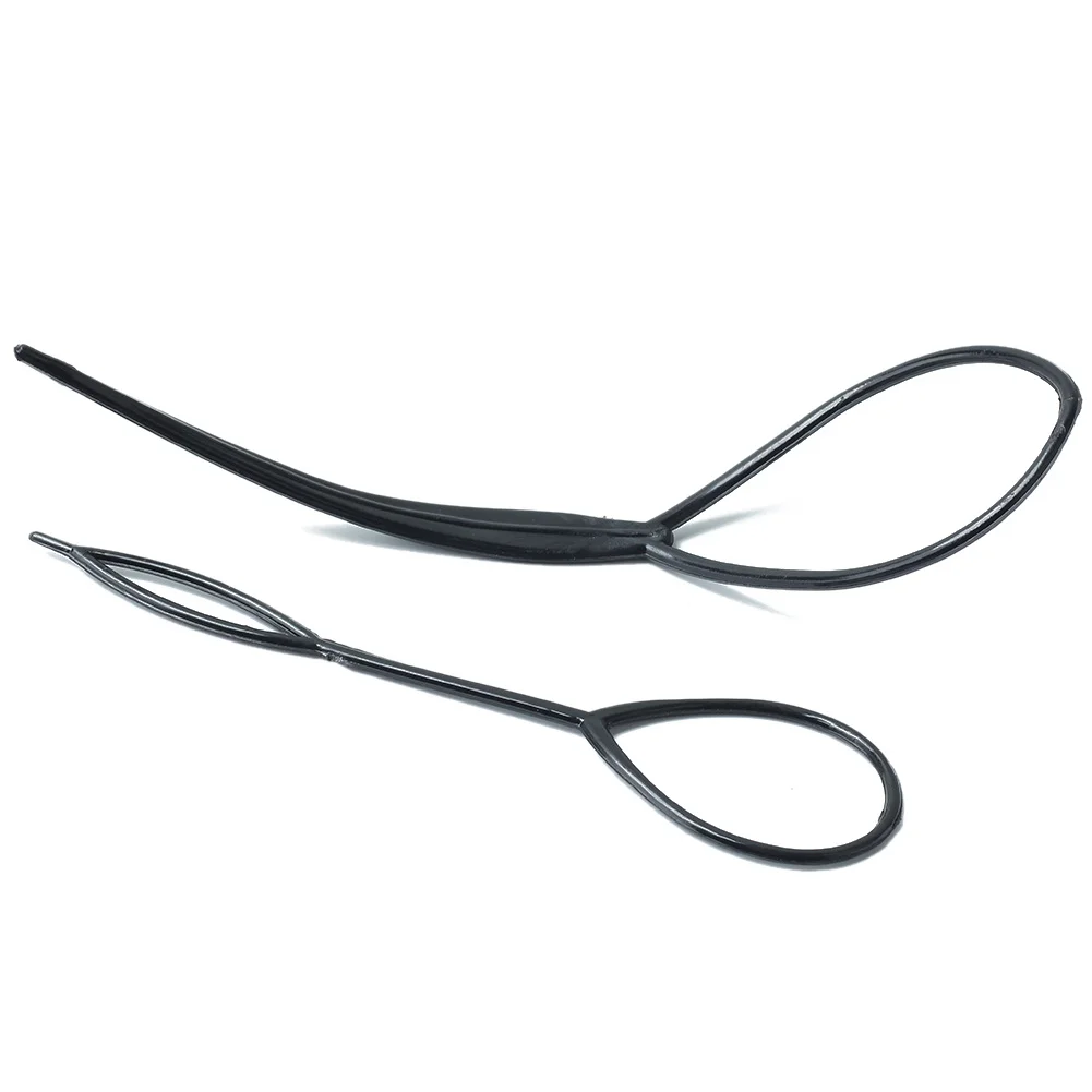 2 комплекта черные пластиковые заколки для волос укладки хвостиков инструменты