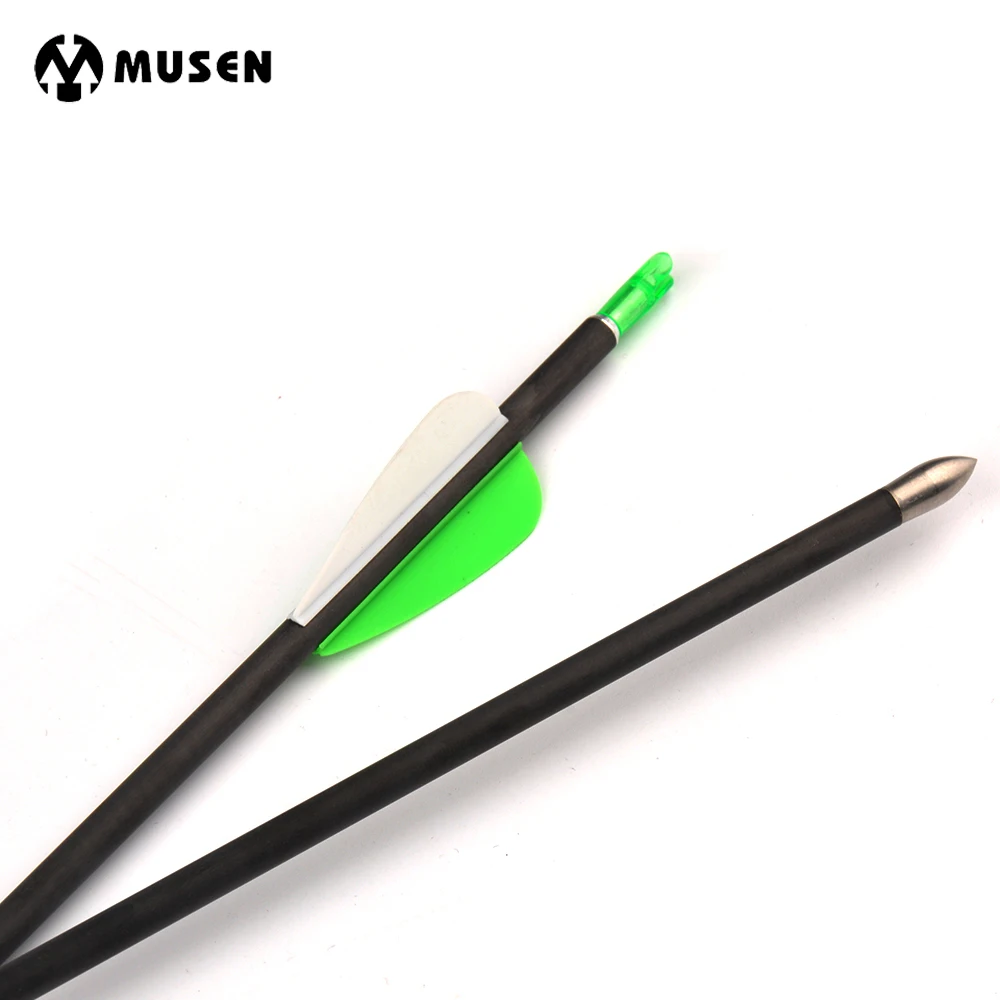 Стрелы из 12/24 чистого карбона для рекурсивного блочного Лука 6/700 шт. 30 дюймов od5.6