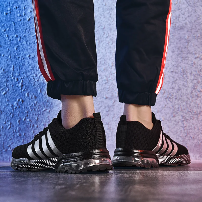 Мужская Летняя модная обувь легкая дышащая Летающая линия верхняя Удобная