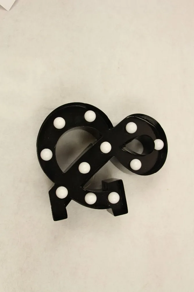 9 &quotметаллические буквы светодио дный свет светодиодный Алфавит шатер знак