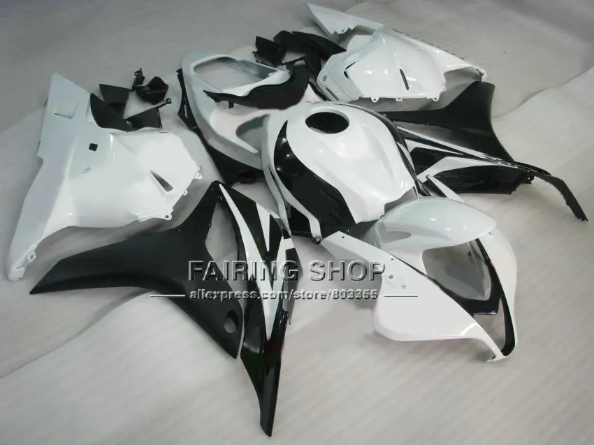 Новый Белый Черный обтекатель для HONDA CBR600RR Обтекатель Набор 2009 2010 2011 cbr600 rr ABS CBR 600 RR