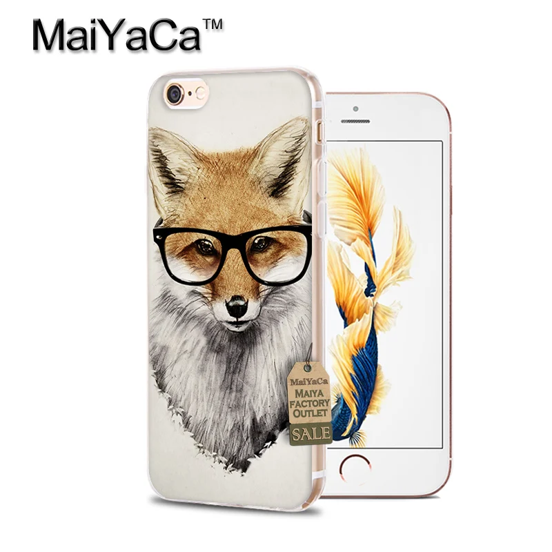 A28 Чехол MaiYaCa для iphone 7 6 X, милый чехол с лисой на осень, Лесной чехол для телефона iphone 11 Pro Max XS XR 6 6s 7 7plus - Цвет: A28