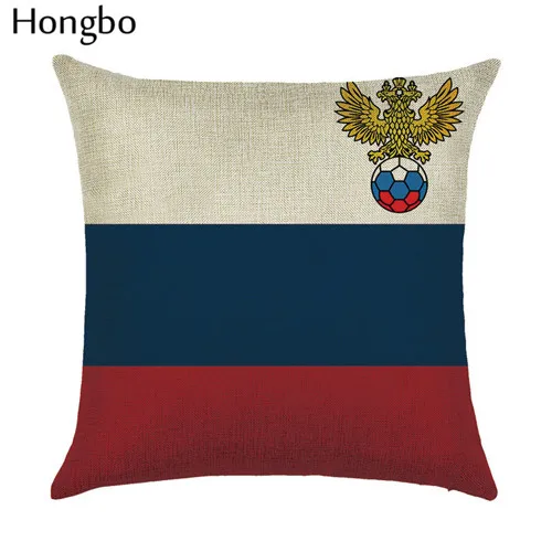 Hongbo 1 шт. Современная Минималистичная креативная мультяшная печать домашняя подушка для мебели набор подушек флаг футбольная команда узор - Цвет: 11