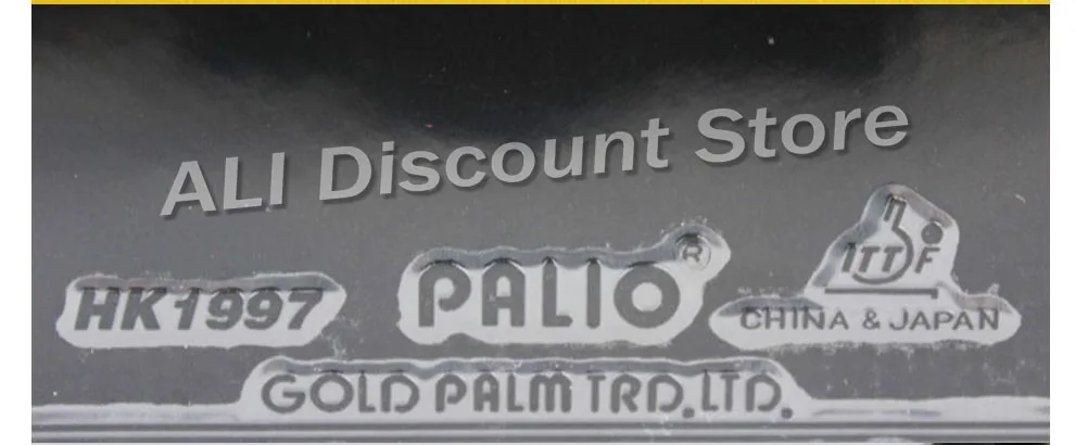 Palio HK1997 GOLD Sticky и HK1997 Biotech Pips из резины для настольного тенниса