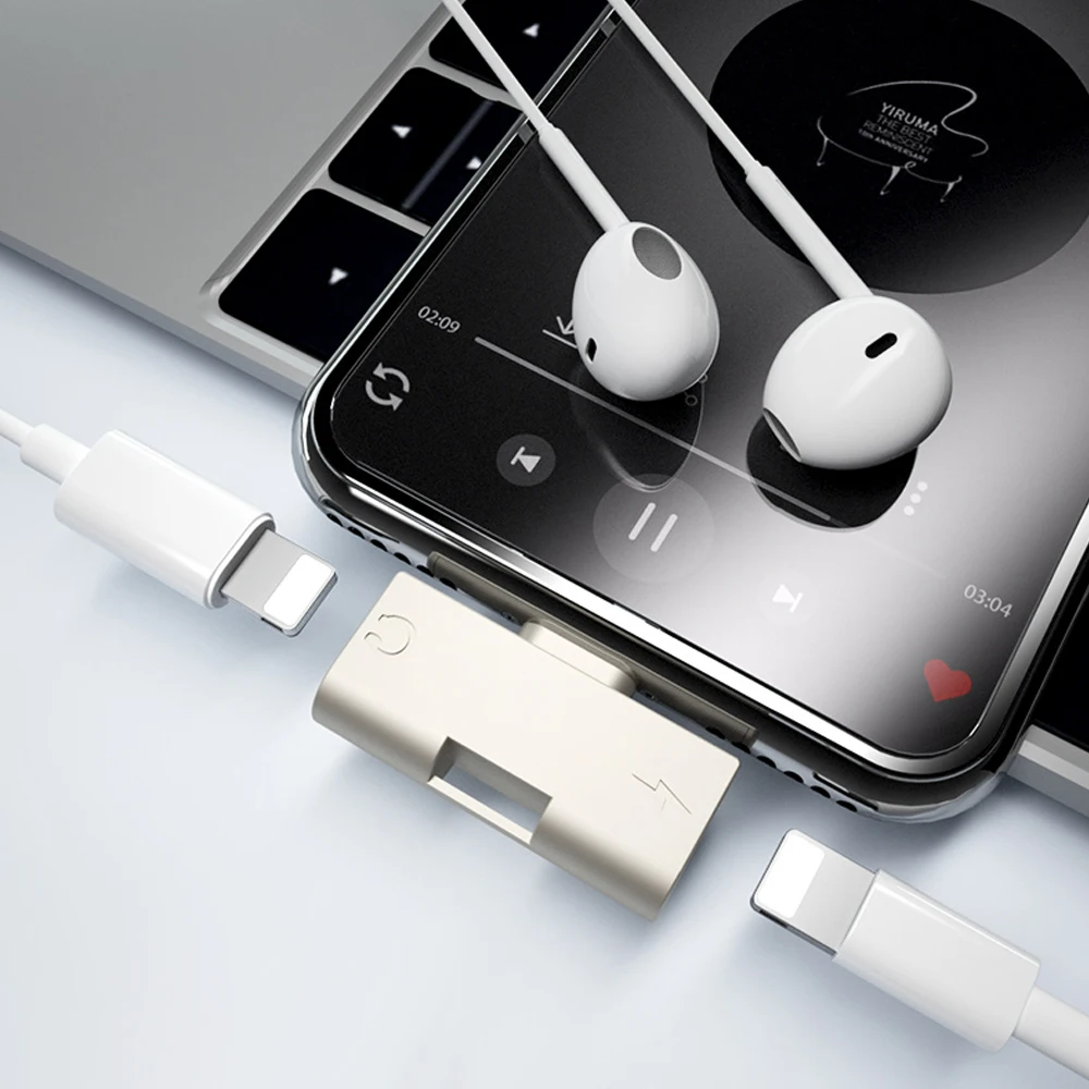 Wihoo 2 в 1 для iphone адаптер lightning наушников зарядное устройство разветвитель 8 7 Plus 10 X |