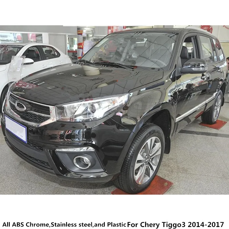 Для Chery Tiggo3 Tiggo 3 2014 2015 2016 2017 2018 Автомобильная отделка ABS хромированная внешняя чаша