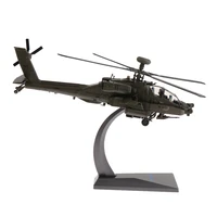 172 alloy american ah 64 apache gunships advanced attack helicopter aircraft model airforce plane fighter model toy