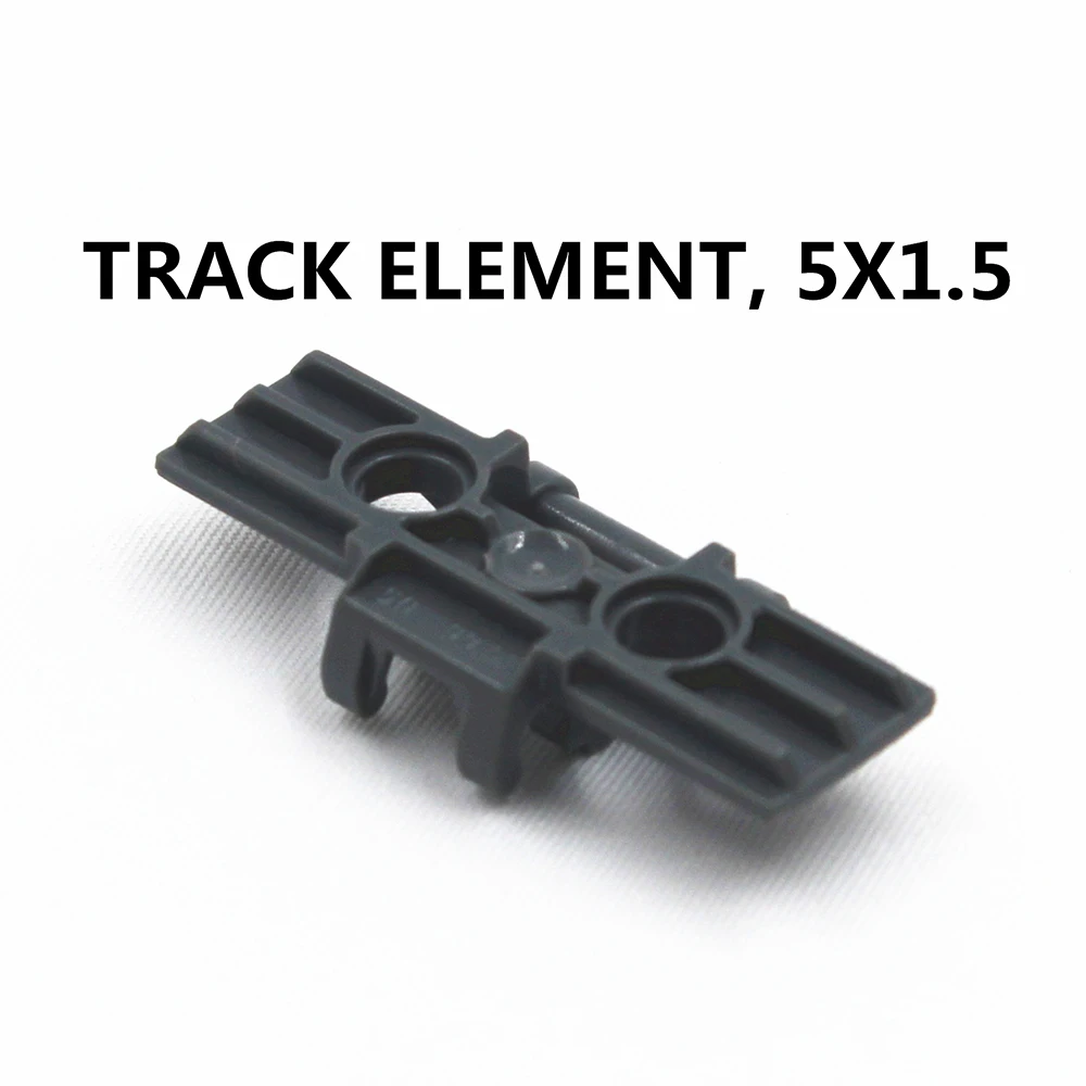 Самозапирающиеся кирпичи для свободного создания игрушек, технические детали 20 шт. ТРАССОВЫЙ ЭЛЕМЕНТ 5Х1.5, совместимые с Lego 88323.