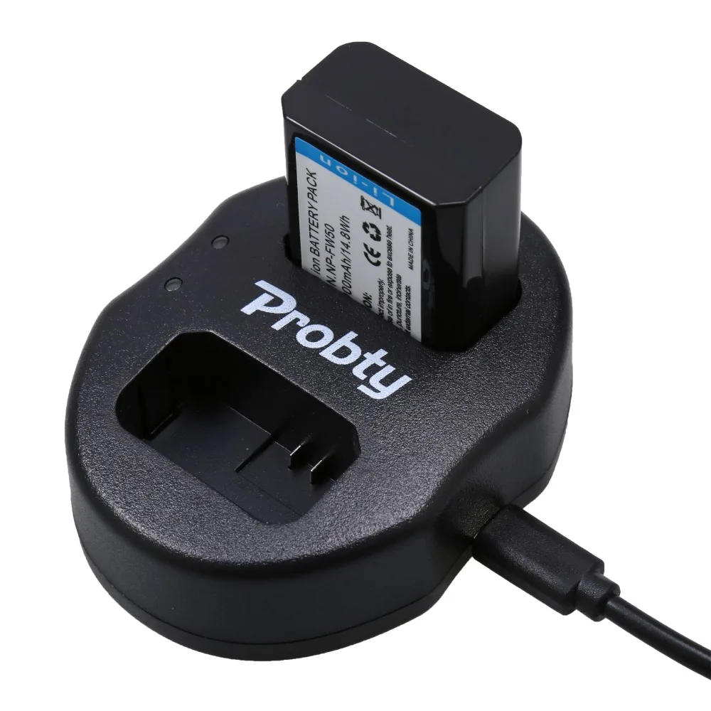 PROBTY NP-FW50 NP FW50 NPFW50 USB двухканальный Зарядное устройство для sony A7 A7S A7R A3000 A5000 A5100 A6000